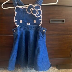 Hello Kitty Blue Denim Kids Dress